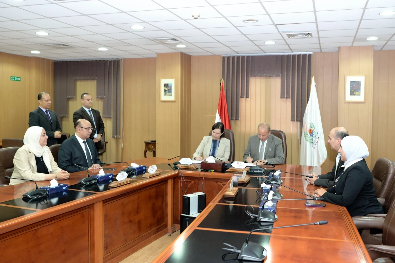 Mansoura University renews a cooperation protocol with AMIDEAST to serve students with disabilities